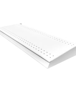 Entrepaño metálico para cabece ra 84.5 cm x 30.5 cm color bla nco