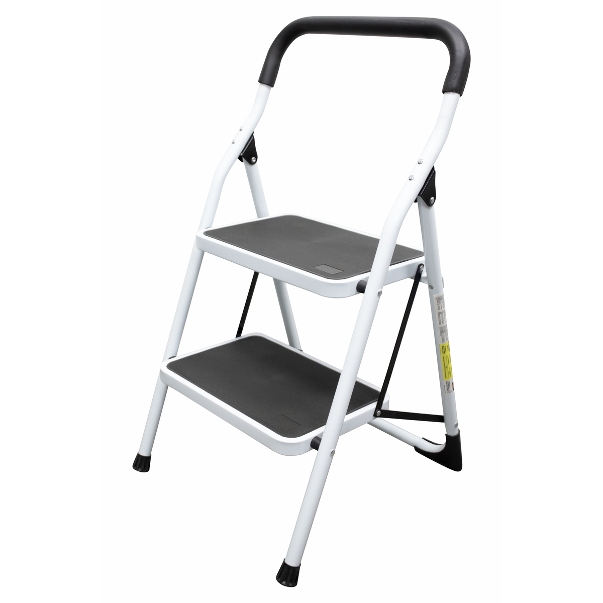 Escalera tubular plegable taburete acero 2 escalones Surtek.