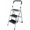 Escalera tubular plegable taburete acero 3 escalones Surtek.