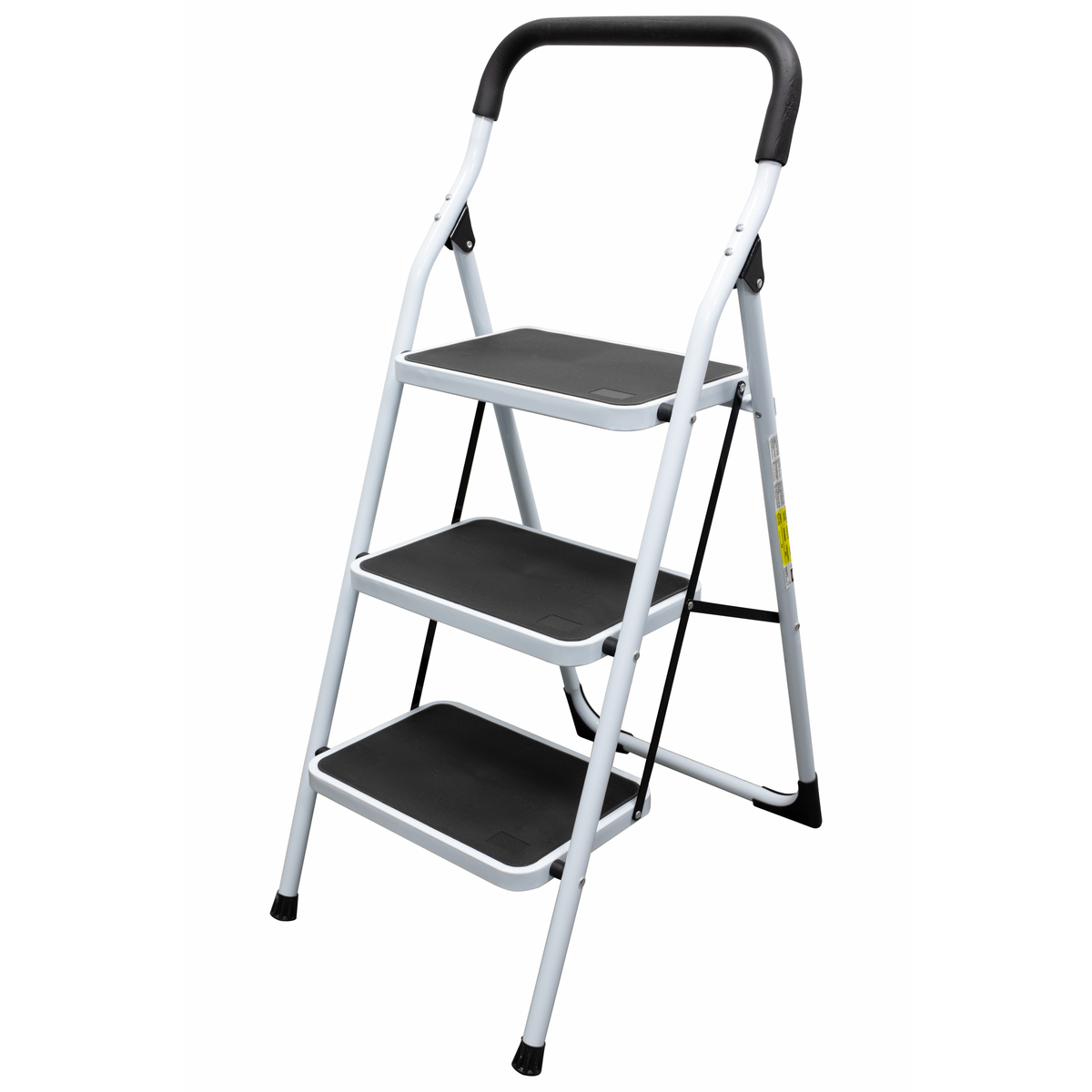 Escalera tubular plegable taburete acero 3 escalones Surtek.