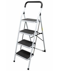 Escalera tubular plegable taburete acero 4 escalones Surtek.