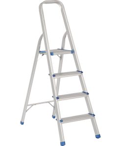 Escalera plegable tipo taburete aluminio 4 escalones Surtek.