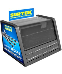 Despachador brocas alta velocidad cobalto con 525pzs Surtek