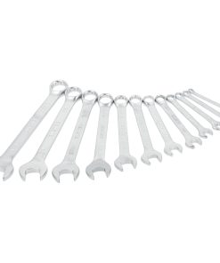 Juego de llaves combinadas sat inadas métricas, 12 puntas, 12 piezas en rack