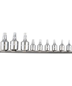 Surtek Juego de 9 dados punta Torx® macho 1/4 in