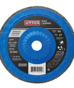 Disco laminado 4 1/2 in X 7/8 in 13,300 RPM, Grano 60 Urrea