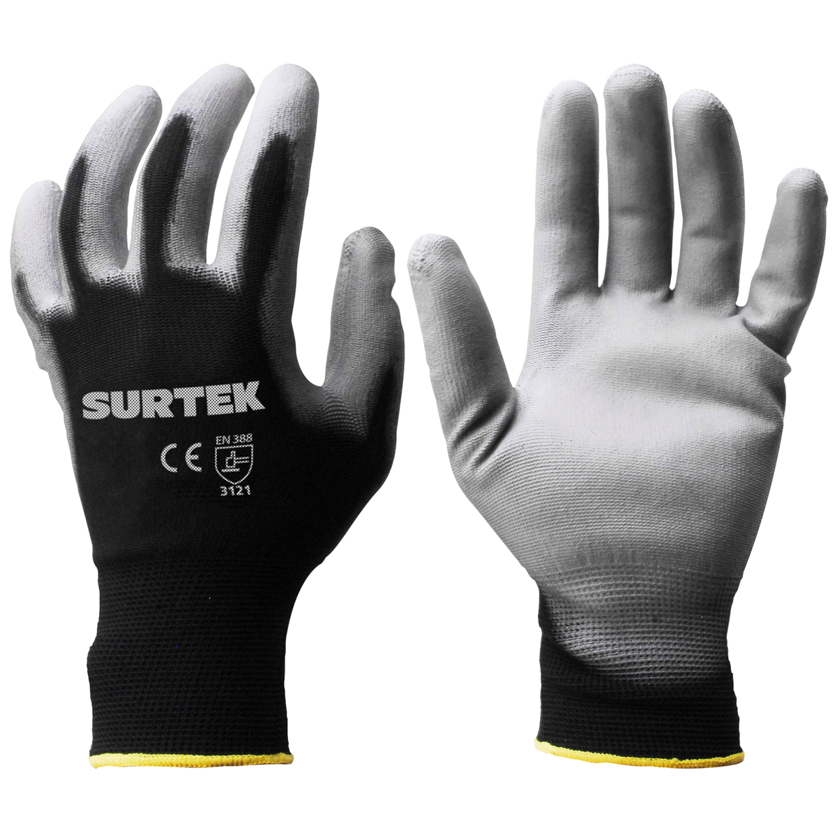 Guantes de nailon con recubrim iento de poliuretano M