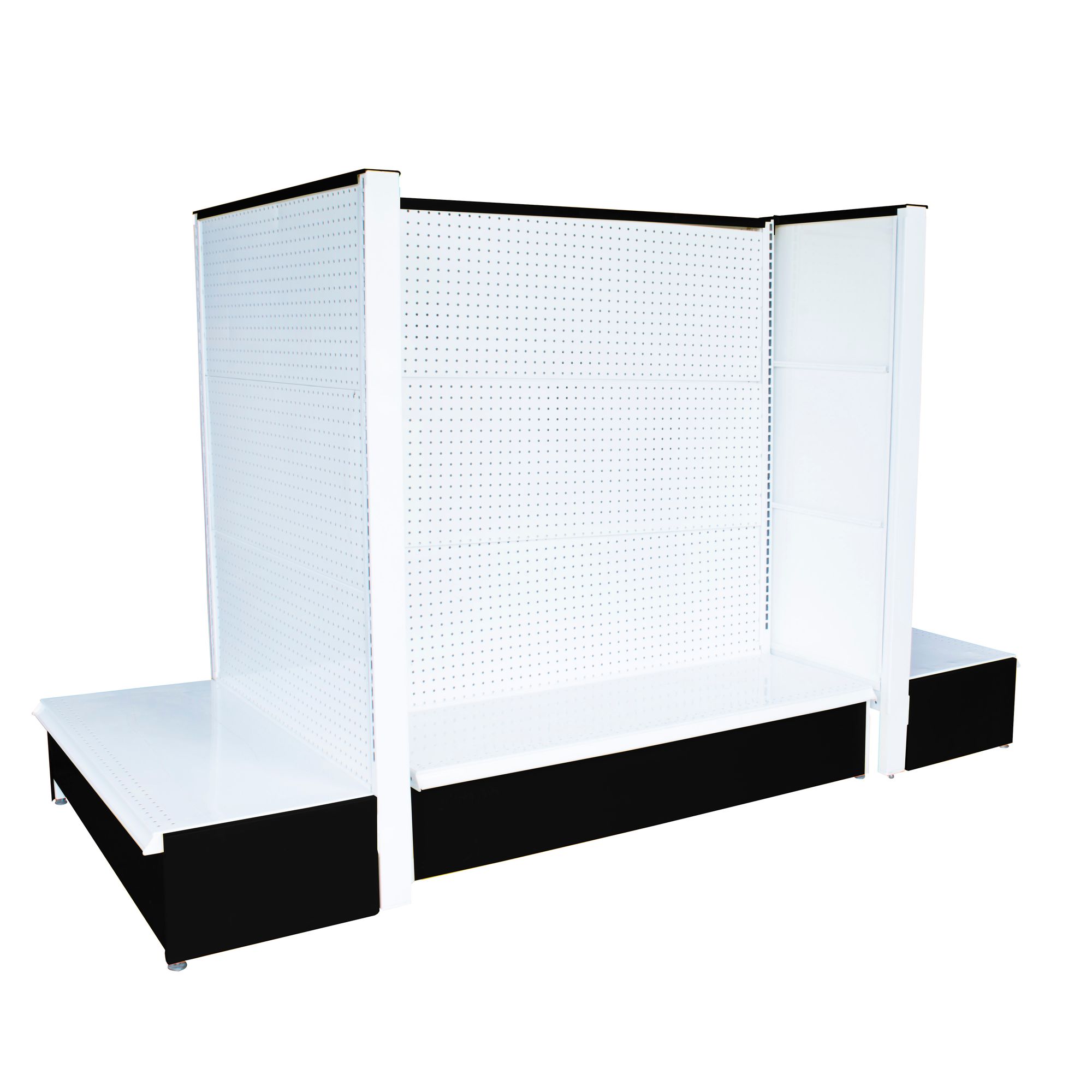 Góndola central panel metálico 200 cm x 100 cm x 140 cm