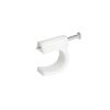 Grapa para cable coaxial 12 mm blanco 20 piezas Surtek