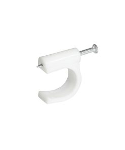 Grapa para cable coaxial 16 mm blanco 20 piezas Surtek