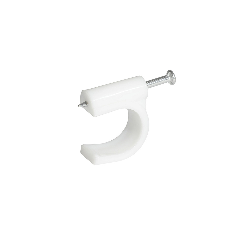 Grapa para cable coaxial 16 mm blanco 20 piezas Surtek