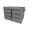 Gabinete superior color gris 3 gavetas 21 in