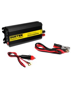 Inversor de corriente 600 W con voltaje entrada DC 12 V, voltaje salida AC 120 V, 60 Hz Surtek