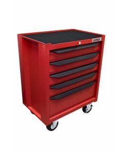 Gabinete móvil con 5 gavetas c olor rojo y negro 27 in serie IN