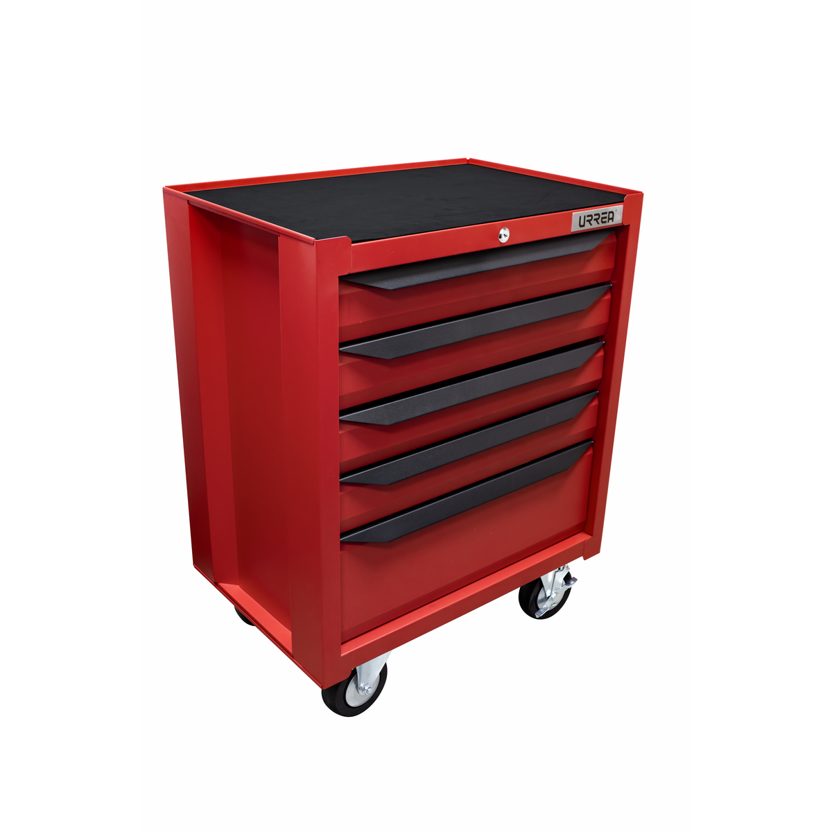 Gabinete móvil con 5 gavetas c olor rojo y negro 27 in serie IN