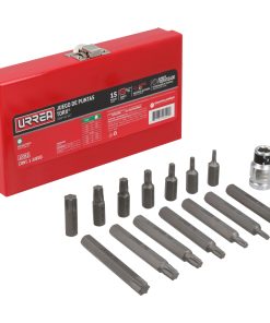 Juego de puntas Torx hexágono 3/8 in adpatador 1/2 in Urrea