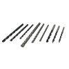 Juego combinado de brocas para metal, concreto y madera, 9 p iezas
