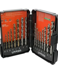 Juego combinado de brocas para metal, concreto y madera, 16 piezas