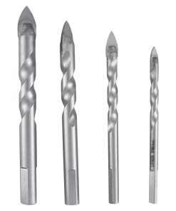 Juego de brocas para vidrios y azulejos, 4 piezas