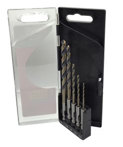 Juego de brocas premium de ace ro de alta velocidad zanco hex agonal, 5 piezas