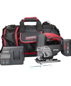 Sierra Caladora Con Batería Y Cargador con accesorios 4pz Urrea