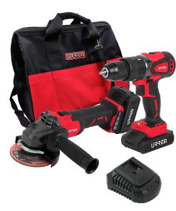 Juego de rotomartillo y esmeri ladora a batería Li-ion 20 V, 2 piezas en mochila