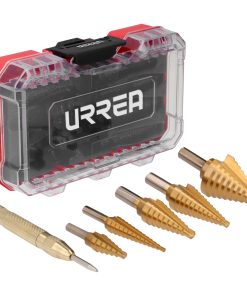 Juego de brocas escalonadas y punzón central automático, 6 p iezas