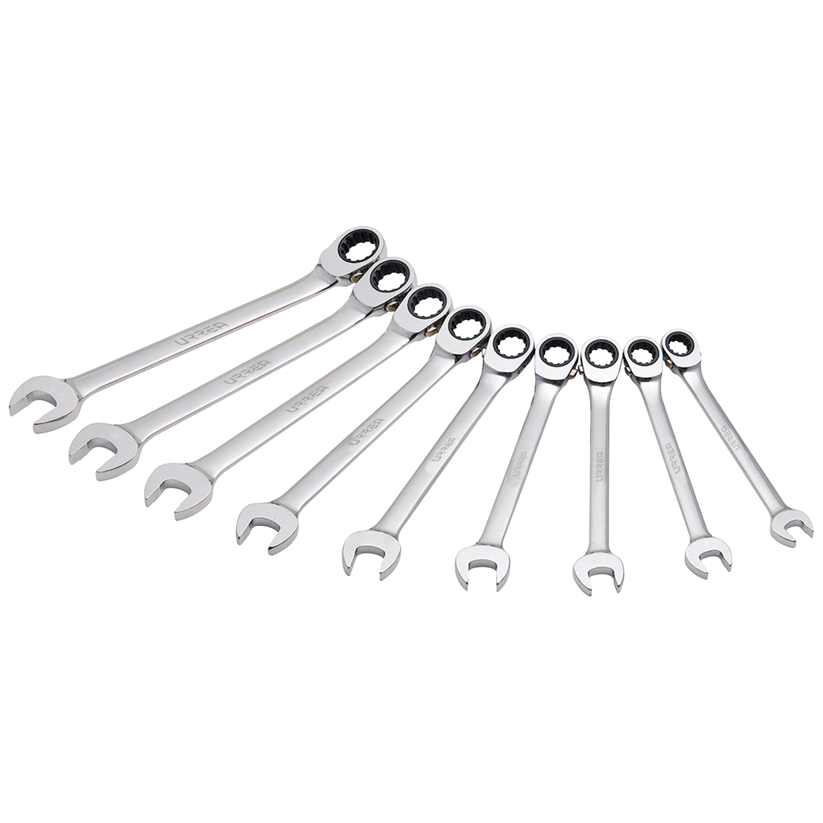 Juego de 9 llaves de matraca spline en pulgadas Urrea