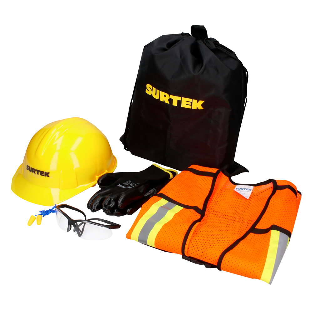 Surtek Juego de equipo de protección personal para trabajadores.