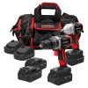 Juego de rotomartillo y pistol a de impacto a batería Li-ion 18 V, 3 piezas en maleta