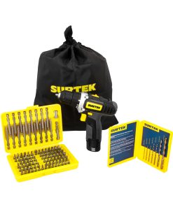 Juego de taladro y atornillado r a batería Li-ion 12 V, 4 pie zas en morral