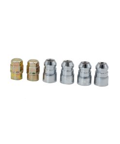 Juego de tuercas de seguridad para rin, 6 piezas, 14mm x 2 in