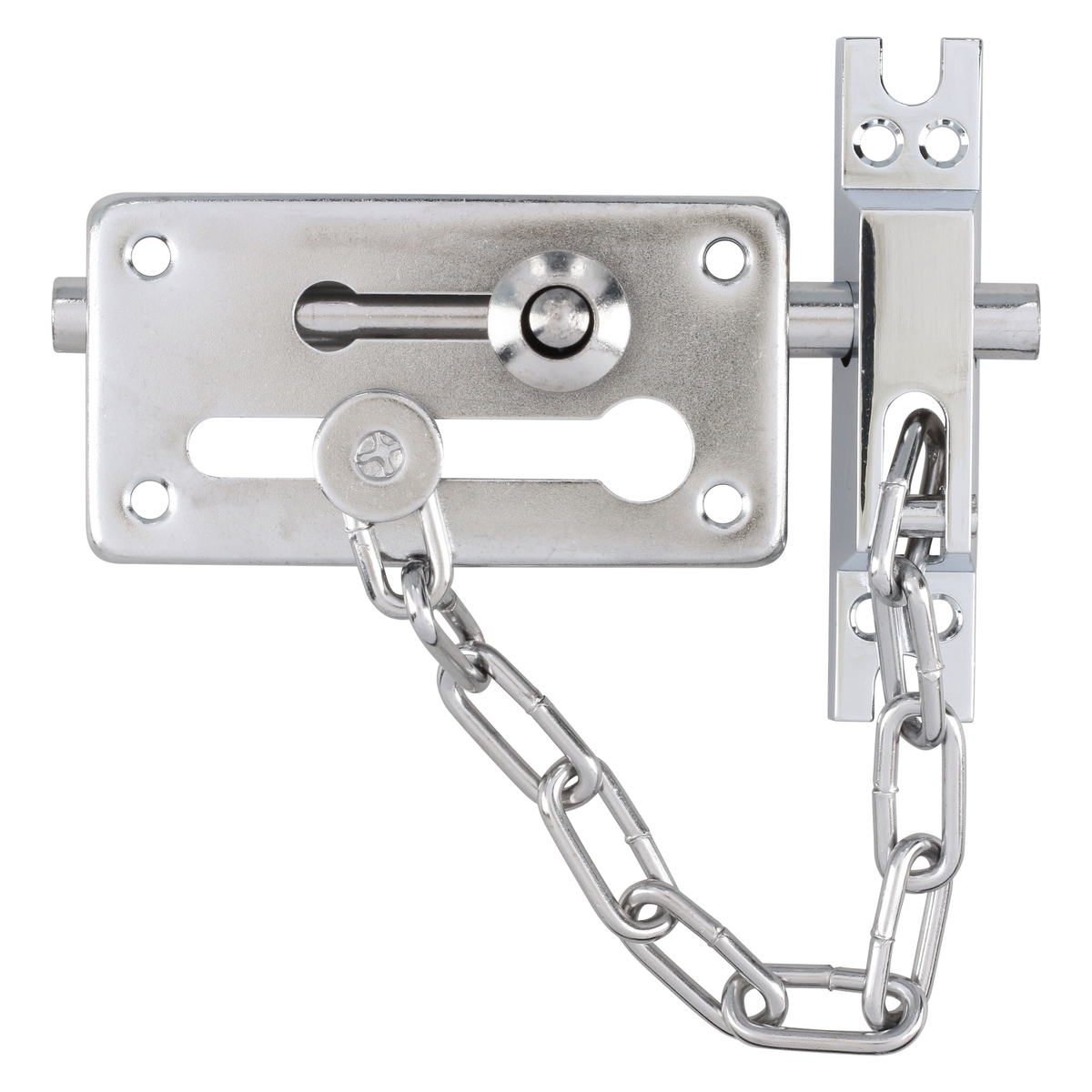 Pasador de sobreponer cadena cromo satinado Lock