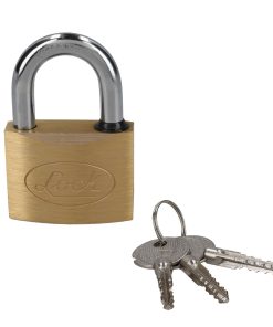 Candado para cortina de latón llave tetra 50mm Lock