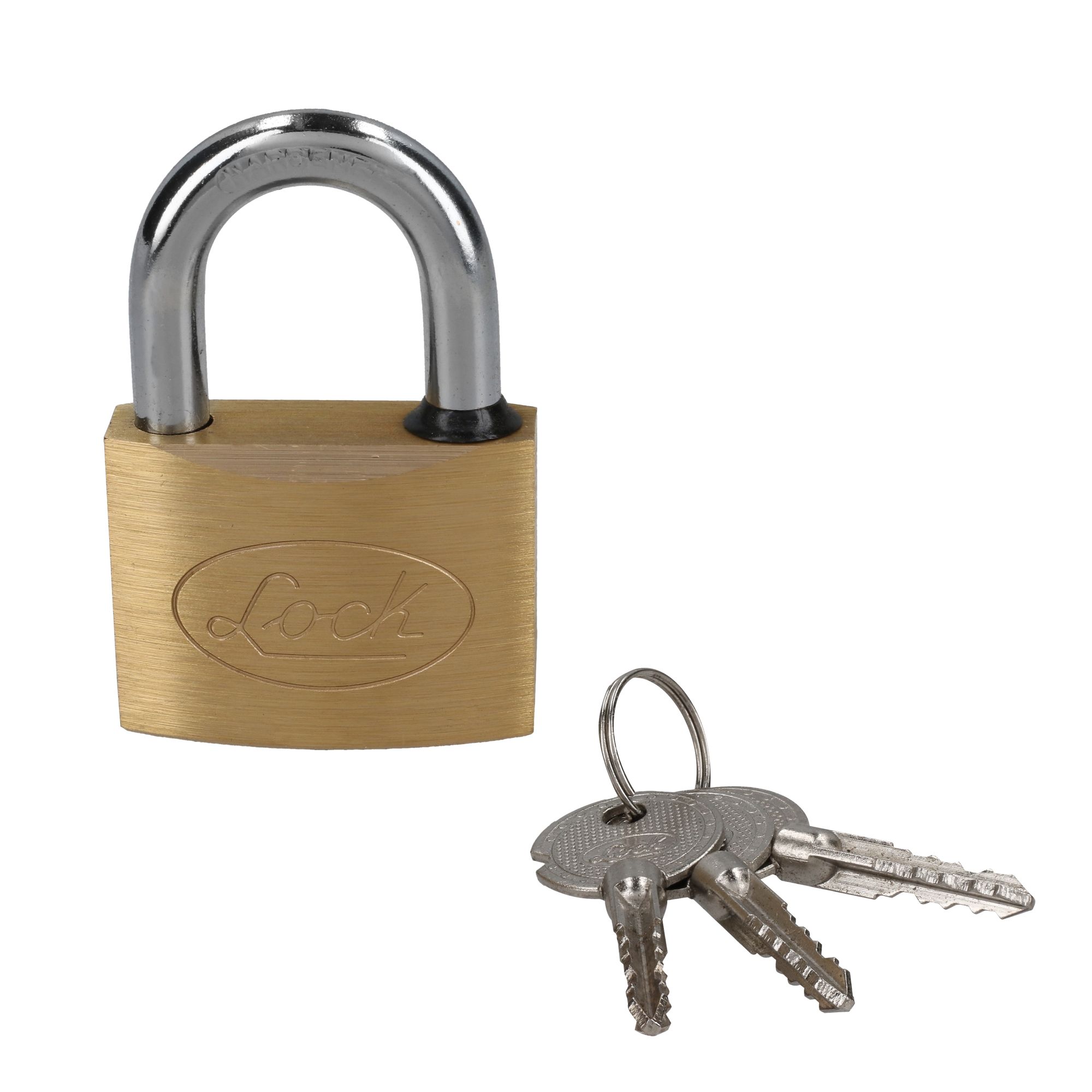 Candado para cortina de latón llave tetra 50mm Lock