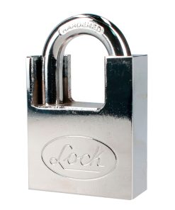 Candado acero antipalanca, llave discos cromo satinado Lock