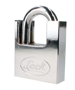 Candado acero antipalanca, llave discos cromo satinado Lock