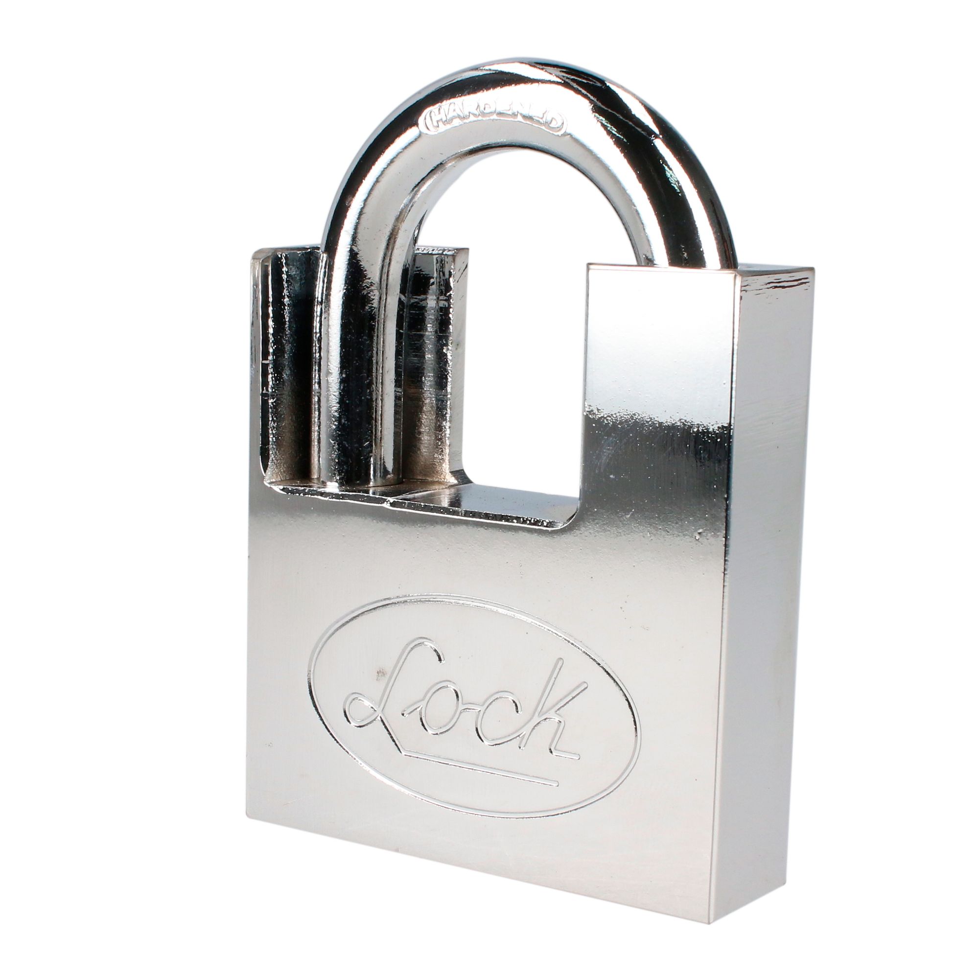 Candado acero antipalanca, llave discos cromo satinado Lock