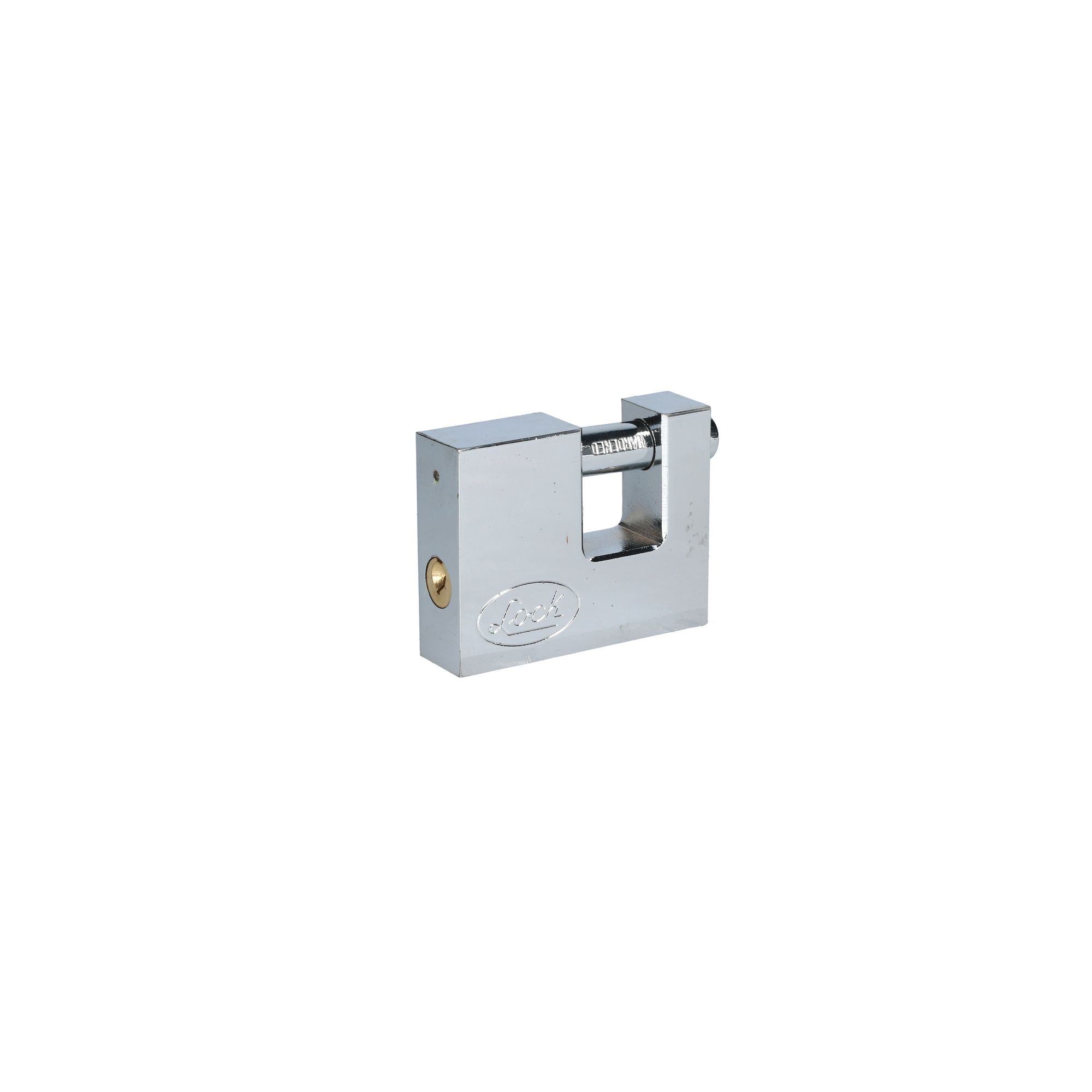 Candado acero cortina llave estándar 70mm cromo satin Lock