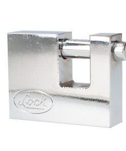 Candado acero cortina llave tetra cr70mm cromo satinado Lock