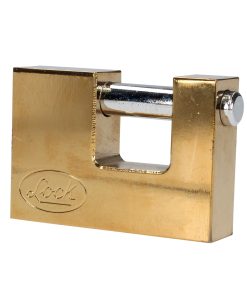 Candado acero cortina llave estándar 80mm latón brillan Lock