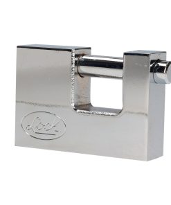 Candado acero cortina llave tetra 80mm cromo satinado Lock