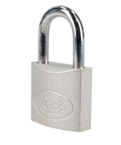 Candado acero largo llave estándar 2 pzs cromo satinado Lock