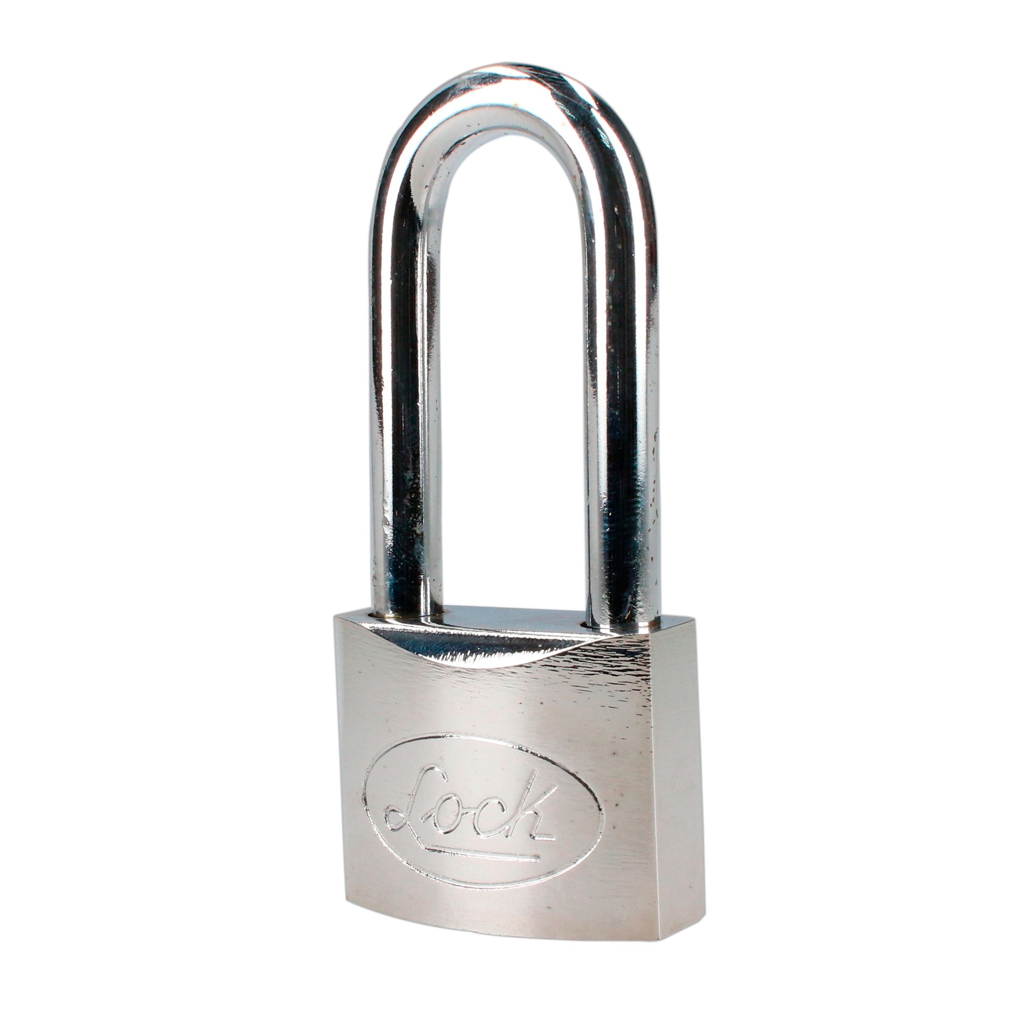 Candado acero largo llave de discos 40mm cromo satinado Lock