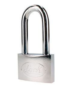 Candado acero largo llave de discos 60mm cromo satinado Lock