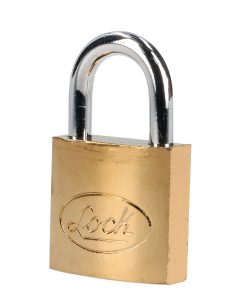 Candado de acero corto llave estándar 32mm latonado Lock