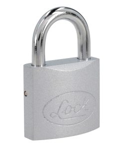 Candado acero corto llave estándar 2 pzs cromo satinado Lock