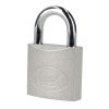 Candado acero corto llave estándar 4 pzs cromo satinado Lock