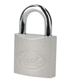 Candado acero corto llave estándar 4 pzs cromo satinado Lock