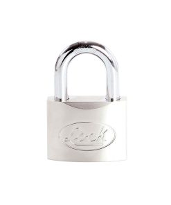 Candado acero corto llave de discos 50mm cromo satinado Lock